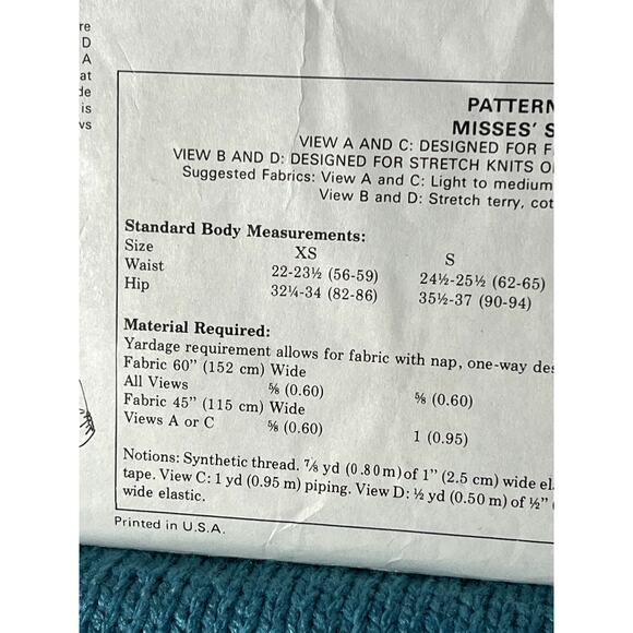 Kiwi Sew 1068 Pattern shorts hot pants 1980s size xs S M L - Picture 5 of 6